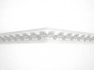 Cornice Antique Decor with Flowers Baroque Style for CNC Modèle 3D