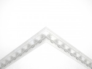 Cornice Antique Decor with Flowers Baroque Style for CNC Modèle 3D