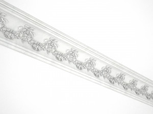 Cornice Antique Decor with Flowers Baroque Style for CNC Modèle 3D