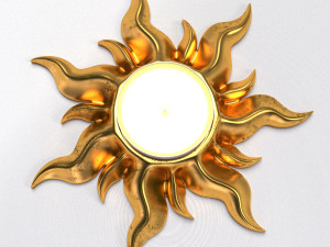TANGLED SUN TEALIGHT HOLDER 3D Model