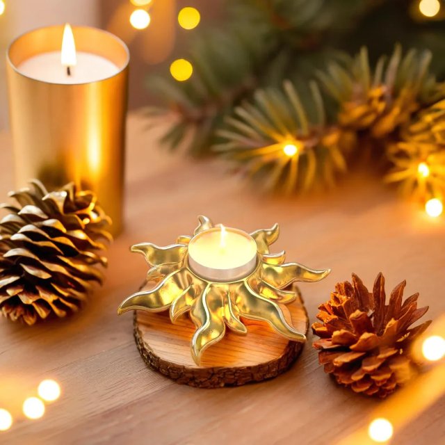 TANGLED SUN TEALIGHT HOLDER 3D Model .c4d .max .obj .3ds .fbx .stl .blend 