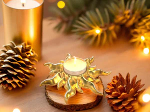 TANGLED SUN TEALIGHT HOLDER 3D Model