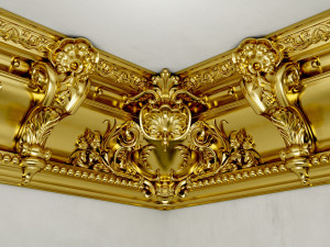 LARGE VICTORIAN CORNICE BAROQUE GYPSUM FOR CNC FABRICATION Model 3D