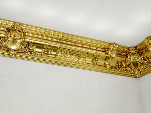 LARGE VICTORIAN CORNICE BAROQUE GYPSUM FOR CNC FABRICATION Model 3D