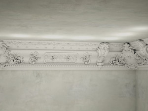 LARGE VICTORIAN CORNICE BAROQUE GYPSUM FOR CNC FABRICATION Model 3D