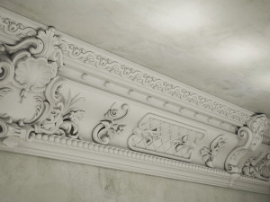 LARGE VICTORIAN CORNICE BAROQUE GYPSUM FOR CNC FABRICATION Model 3D