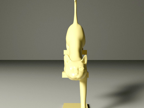 GATO CAT MODERN SCULPTURE 3D मॉडल