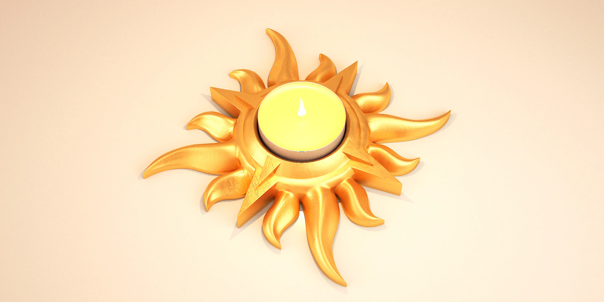 StarLight Tealight Holder Decor 3D Print Model .c4d .max .obj .3ds .fbx .stl .blend