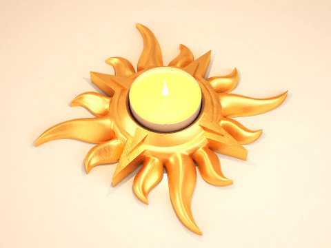 StarLight Teelichthalter Dekor 3D Druckmodell