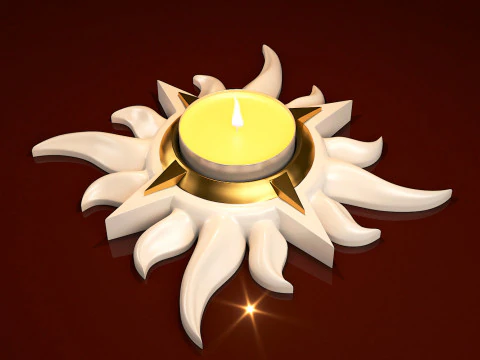 StarLight Tealight Holder Decor 3D Print Model