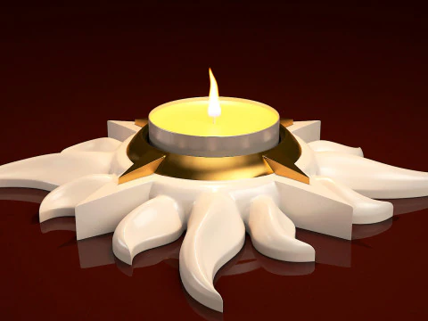 StarLight Tealight Holder Decor 3D Print Model