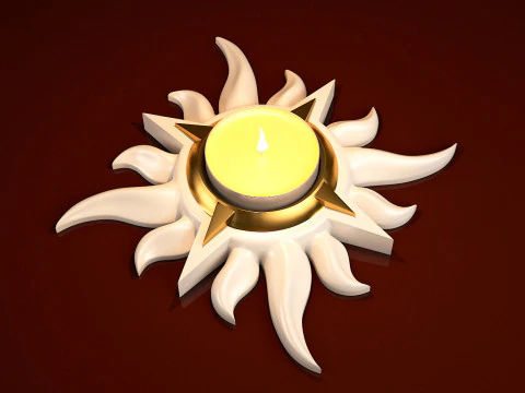 StarLight Tealight Holder Decor 3D Print Model