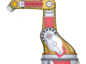 Robot industriale a 5 assi Modello 3D