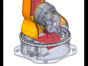 Robot industriale a 5 assi Modello 3D