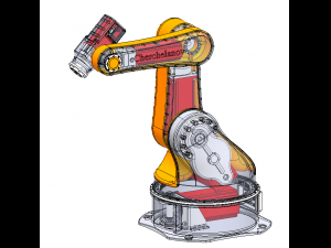 5 axis industrial robot 3D Model