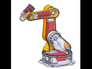 Robot industriale a 5 assi Modello 3D