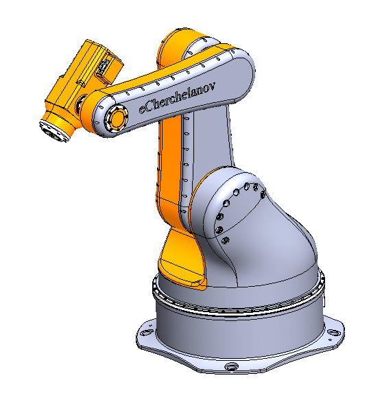 5 axis industrial robot 3D Model