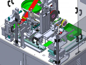 Paste double-sided adhesive heat sealing machine 3D Model