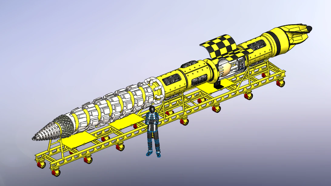The Penetrator Planet Destroyer 3D Model .c4d .max .obj .3ds .fbx .stl .blend 