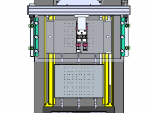 Dual platform screen printing machine 3D Model