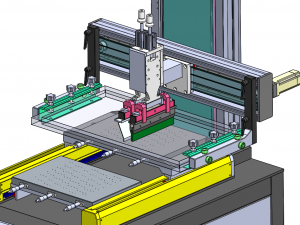 Dual platform screen printing machine 3D Model