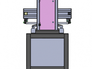 Dual platform screen printing machine 3D Model