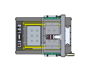 Dual platform screen printing machine 3D Model