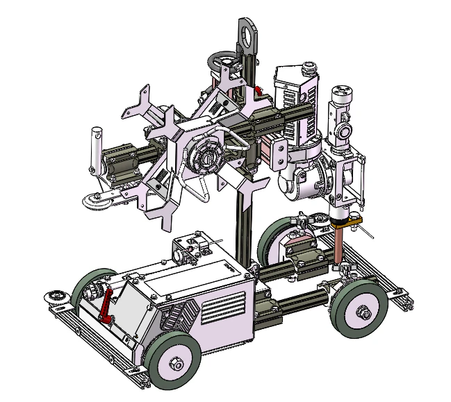 Automatic welding machine 3D Model .c4d .max .obj .3ds .fbx .stl .blend