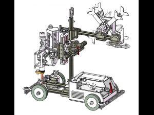 Automatic welding machine 3D Model