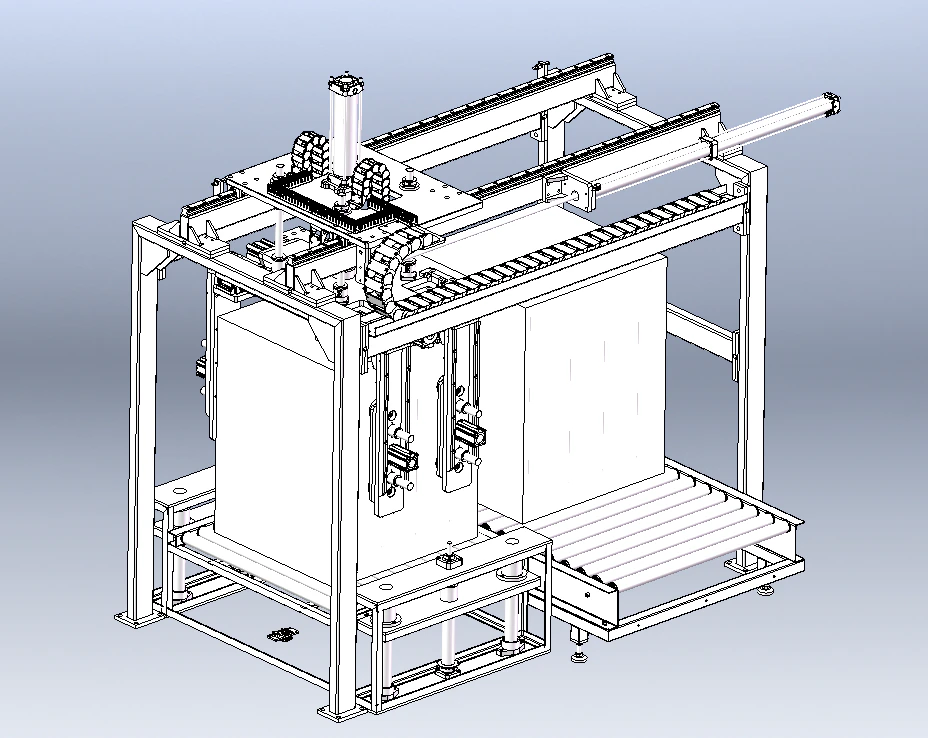 Gantry Transfer System 3D Model .c4d .max .obj .3ds .fbx .stl .blend 