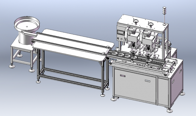 Multiple Spindle Screw Machine 3D Model .c4d .max .obj .3ds .fbx .stl .blend 