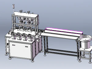 Multiple Spindle Screw Machine 3D Model