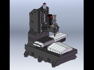 Vertical Milling Machine BT40 3D Model