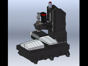 Vertical Milling Machine BT40 3D Model