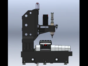 Vertical Milling Machine BT40 3D Model
