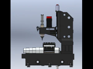 Vertical Milling Machine BT40 3D Model