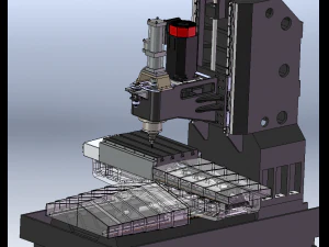 Vertical Milling Machine BT40 3D Model