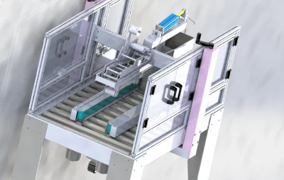 Carton Sealing Machine 3D Model .c4d .max .obj .3ds .fbx .stl .blend 