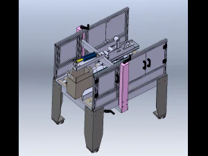 Carton Sealing Machine 3D Model