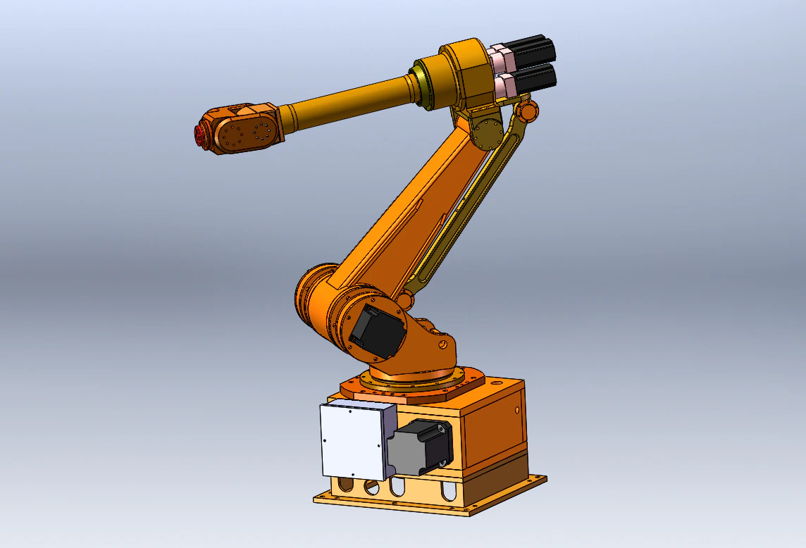 6-axis Robot 3D Model .c4d .max .obj .3ds .fbx .stl .blend 