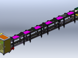Double-layer High-Speed Chain Assembly Line 3D 모델