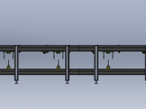 Double-layer High-Speed Chain Assembly Line 3D 모델