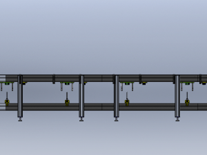 Double-layer High-Speed Chain Assembly Line 3D 모델