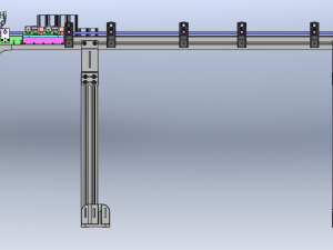 Electric Motor Assembly Conveyor Line Model 3D