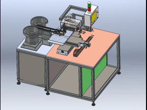 Máquina de embalagem de tigela vibratória dupla Modelo 3D