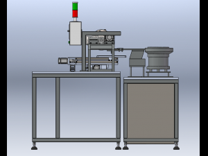 Dual Vibratory Bowl Packaging Machine Model 3D