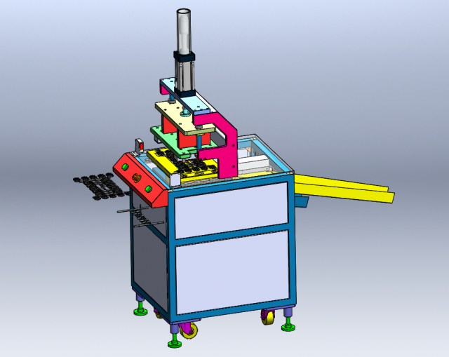 Plastic water mouth cutting machine 3D in 3DExport