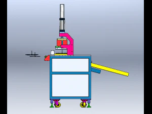 Plastic water mouth cutting machine 3D Model