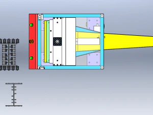 Plastic water mouth cutting machine 3D Model