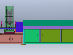 Automatic lock head processing equipment 3D-Modell